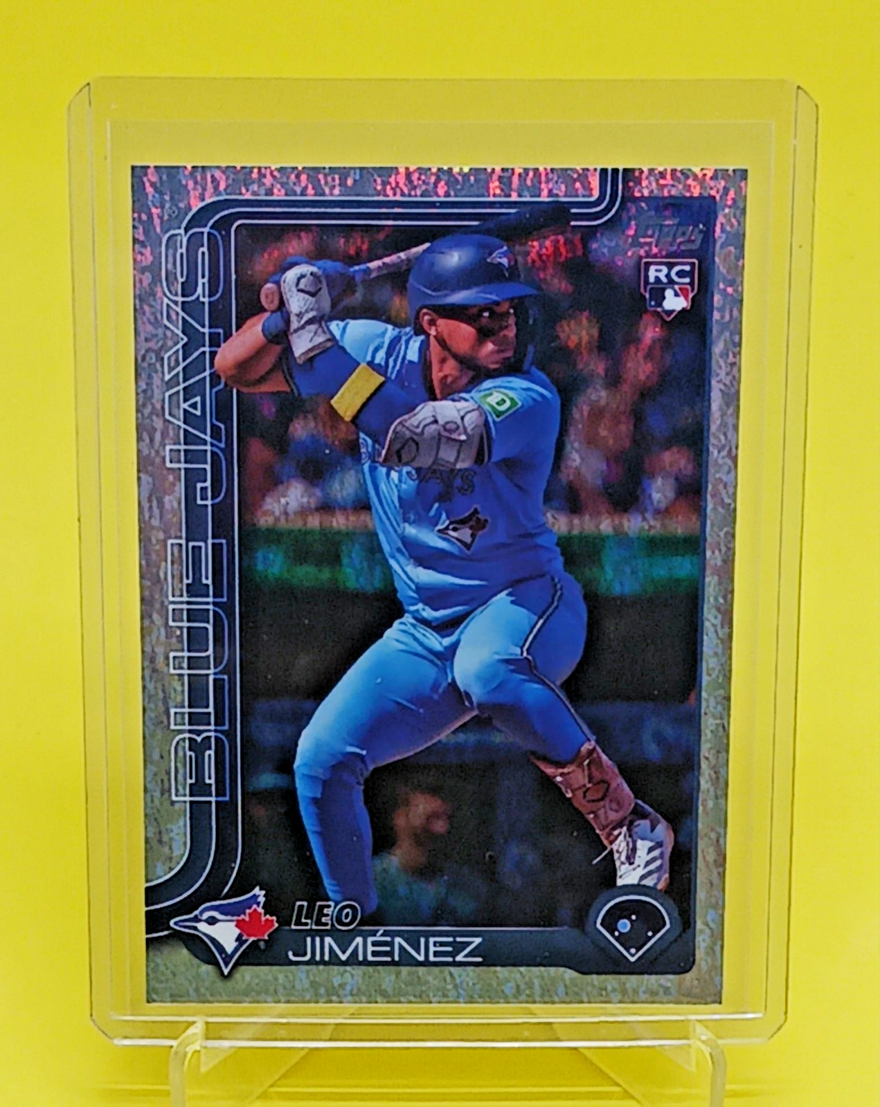 2025 Topps Series Two Leo Jimenez Sandglitter Parallel RC #535