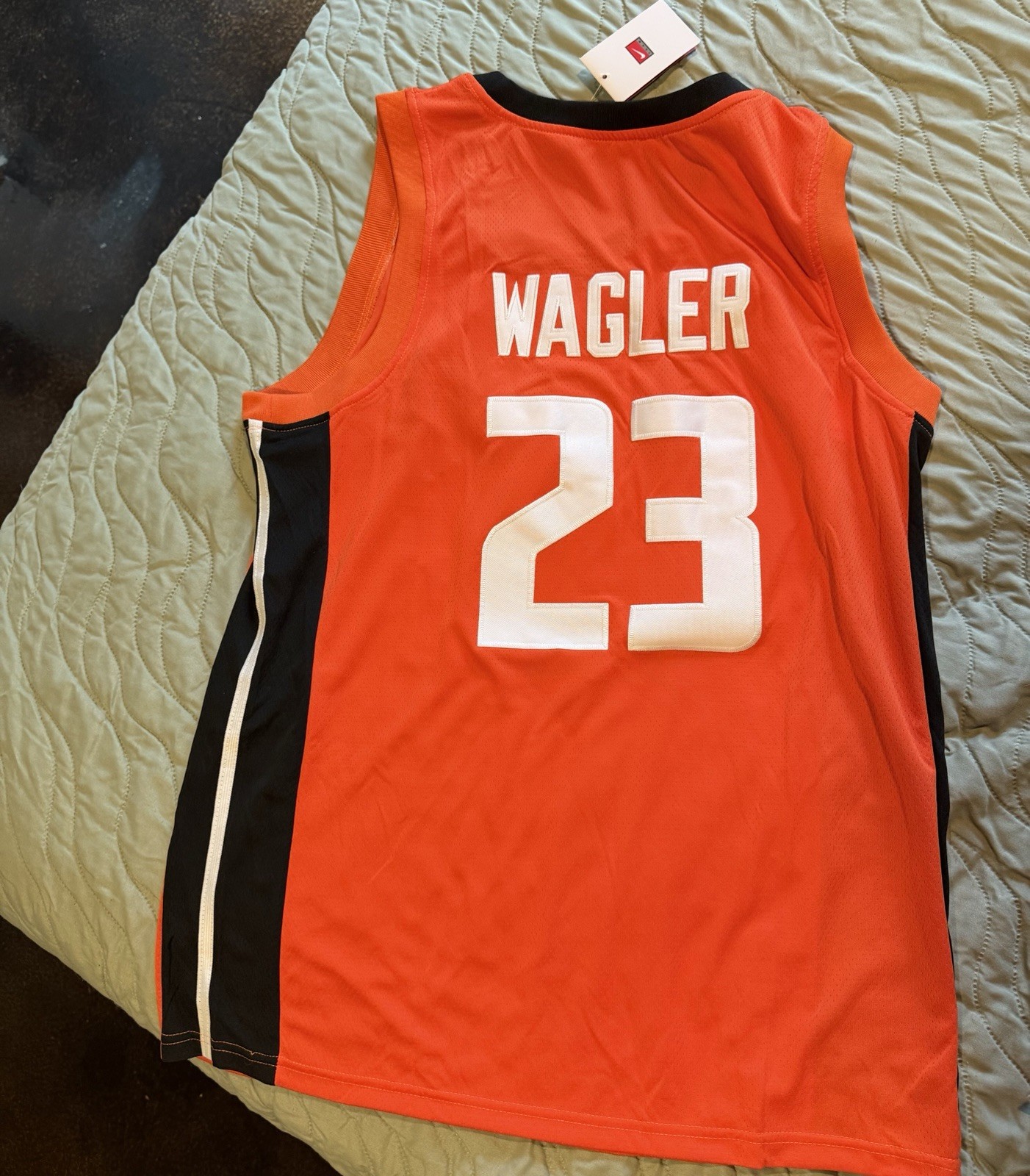Keaton Wagler Illinois Fighting Illini Orange Nike Jersey Brand New Youth M