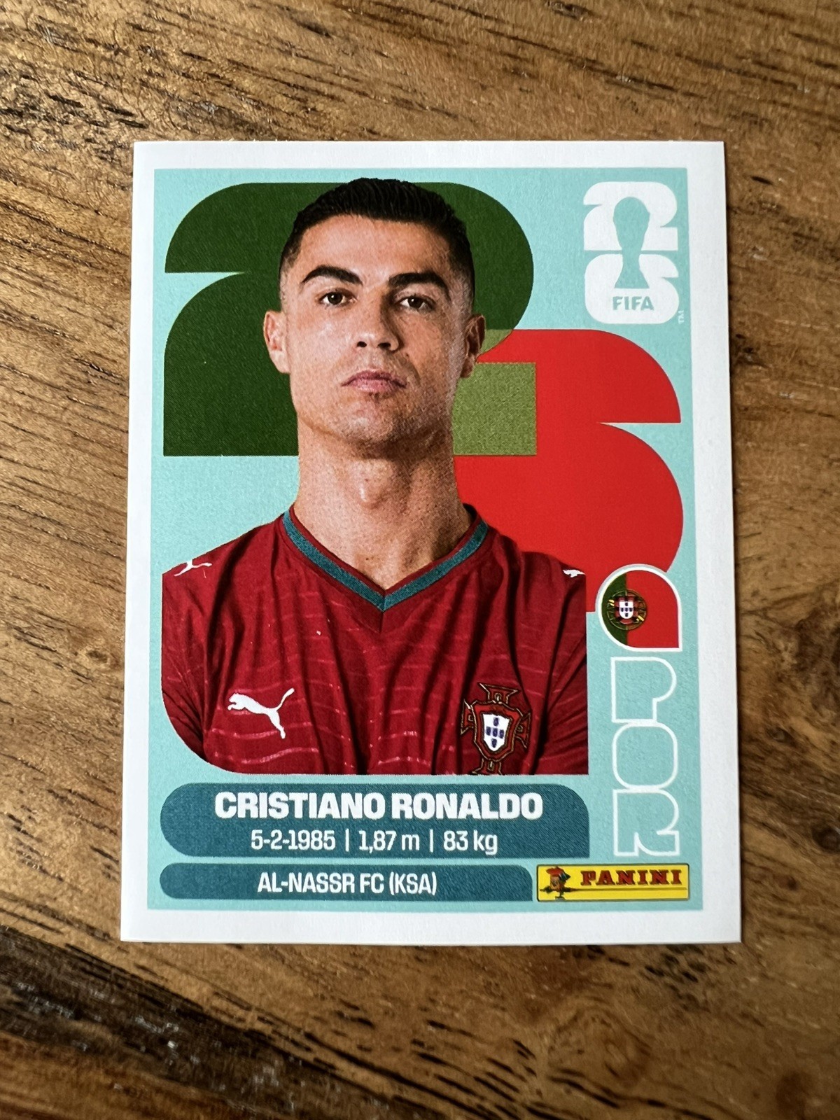 Cristiano Ronaldo Portugal 2026 Panini FIFA World Cup Sticker #POR15