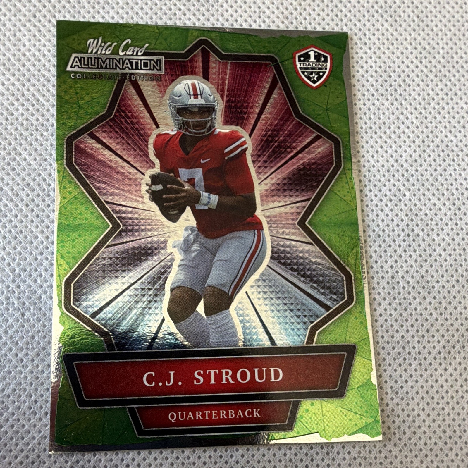 Wild Card 2021 Alumination NIL Collegiate Edition Green C.J. Stroud #ANBC-14