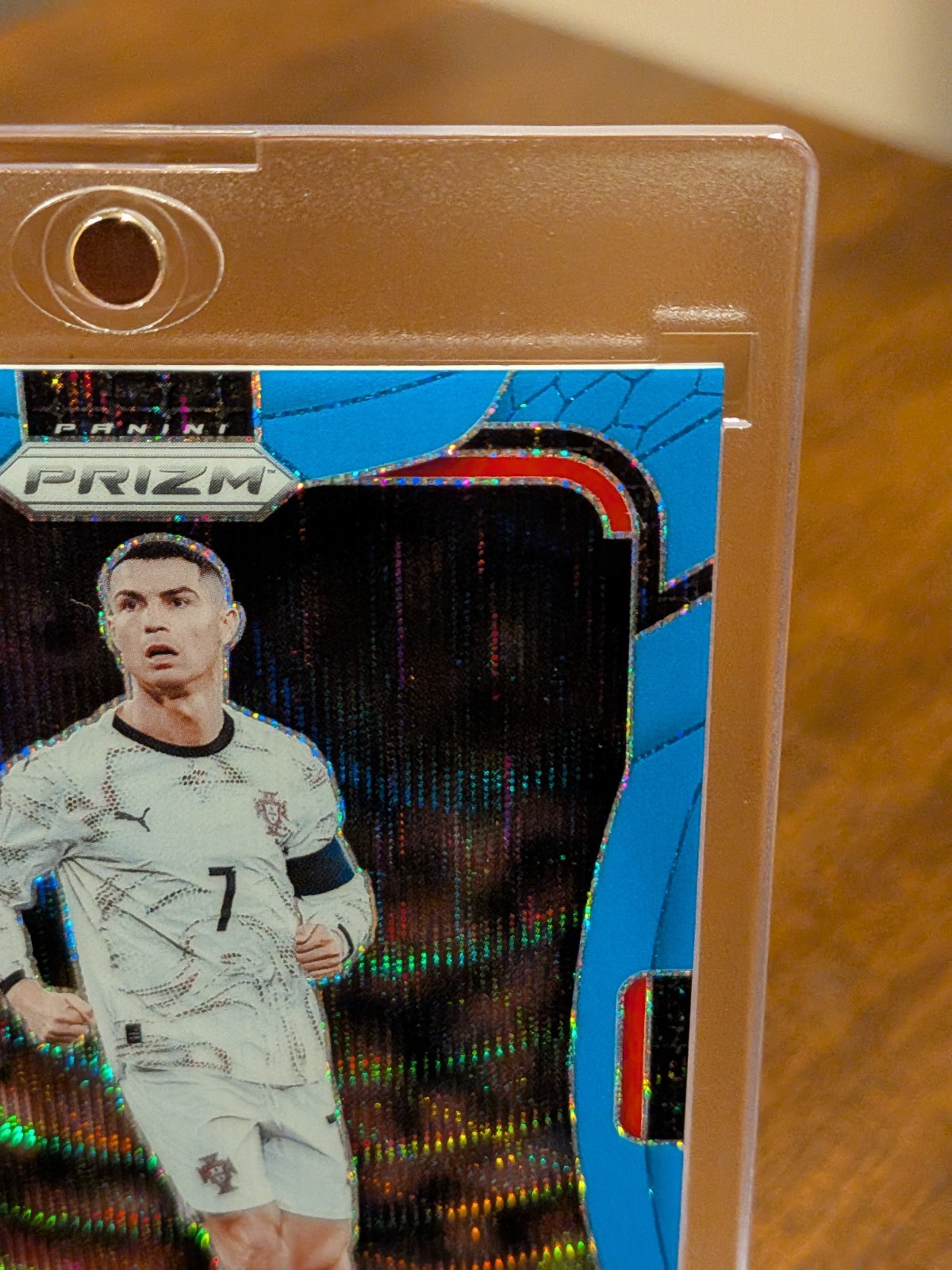 2026 Panini Prizm CRISTIANO RONALDO #367 Fluorescent Blue Wave /225 Portugal