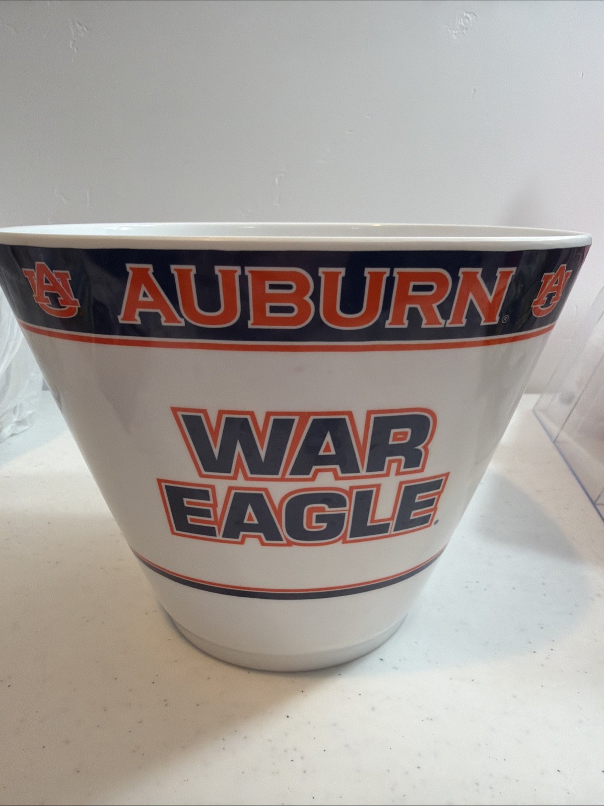 Auburn Tigers Small Game Day Popcorn Snack Bowl Preowned MVP Bowl