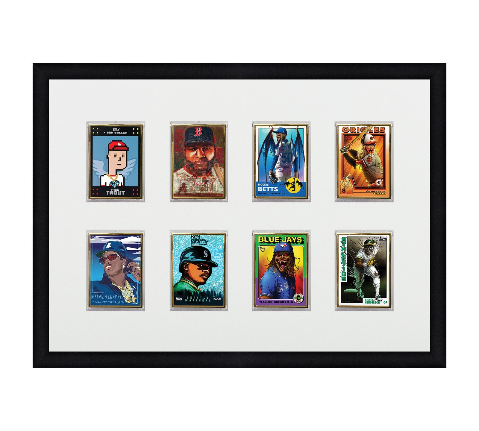 Card Frame For Magnetic Holders Holds (8) Ultra Pro 1 One Touch/BCW +UV Option