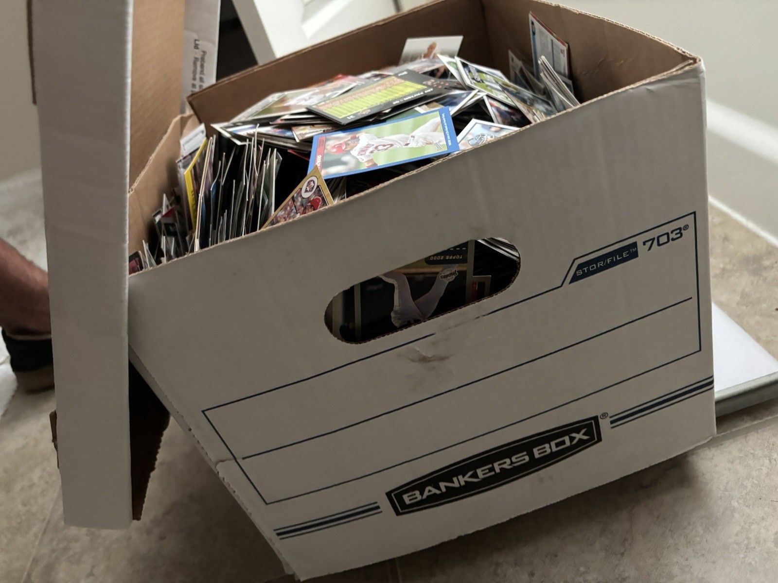 Huge Box Of Vintage Sports Cards Baseball/Football/Baskeball (17 pounds total)