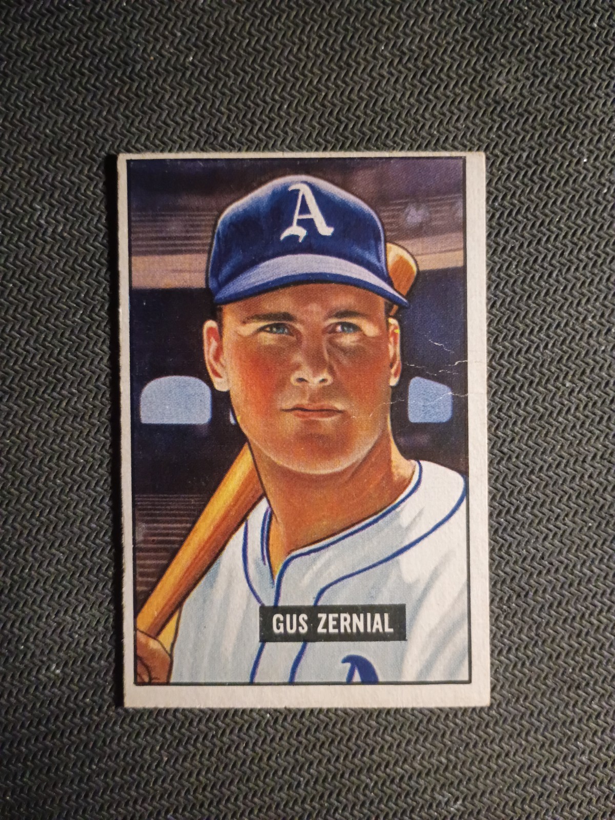 1951 Bowman # 262 Gus Zernial Philadelphia A’s Nice VGX
