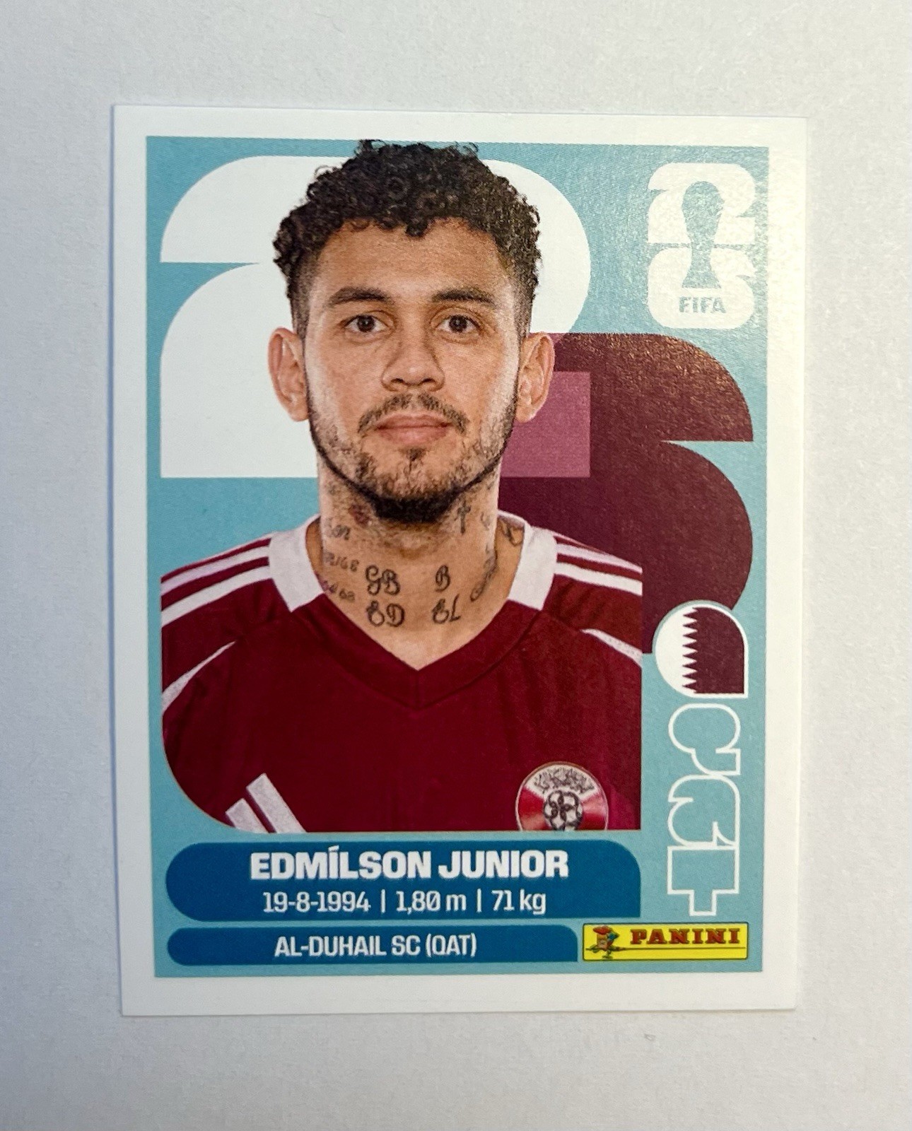 2026 Panini FIFA World Cup Edmilson Junior Sticker QAT 17