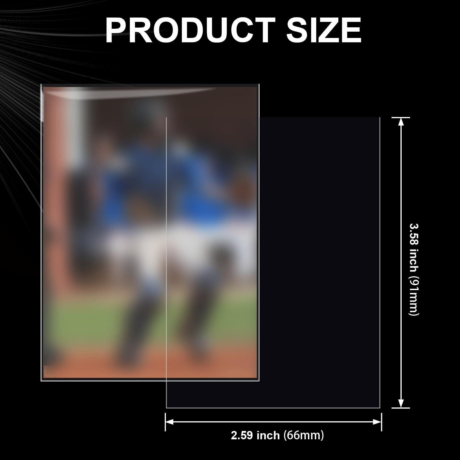 1000 Ct Trading Card Sleeves – Clear Plastic Protectors for Baseball Sports Card