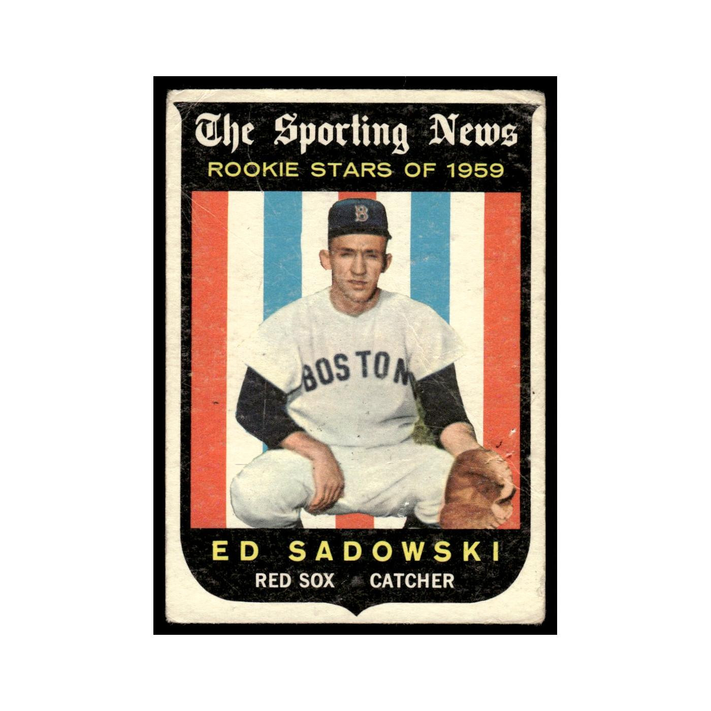 Ed Sadowski 1959 Topps (Damaged) #139 Boston Red Sox Baseball Card Poor