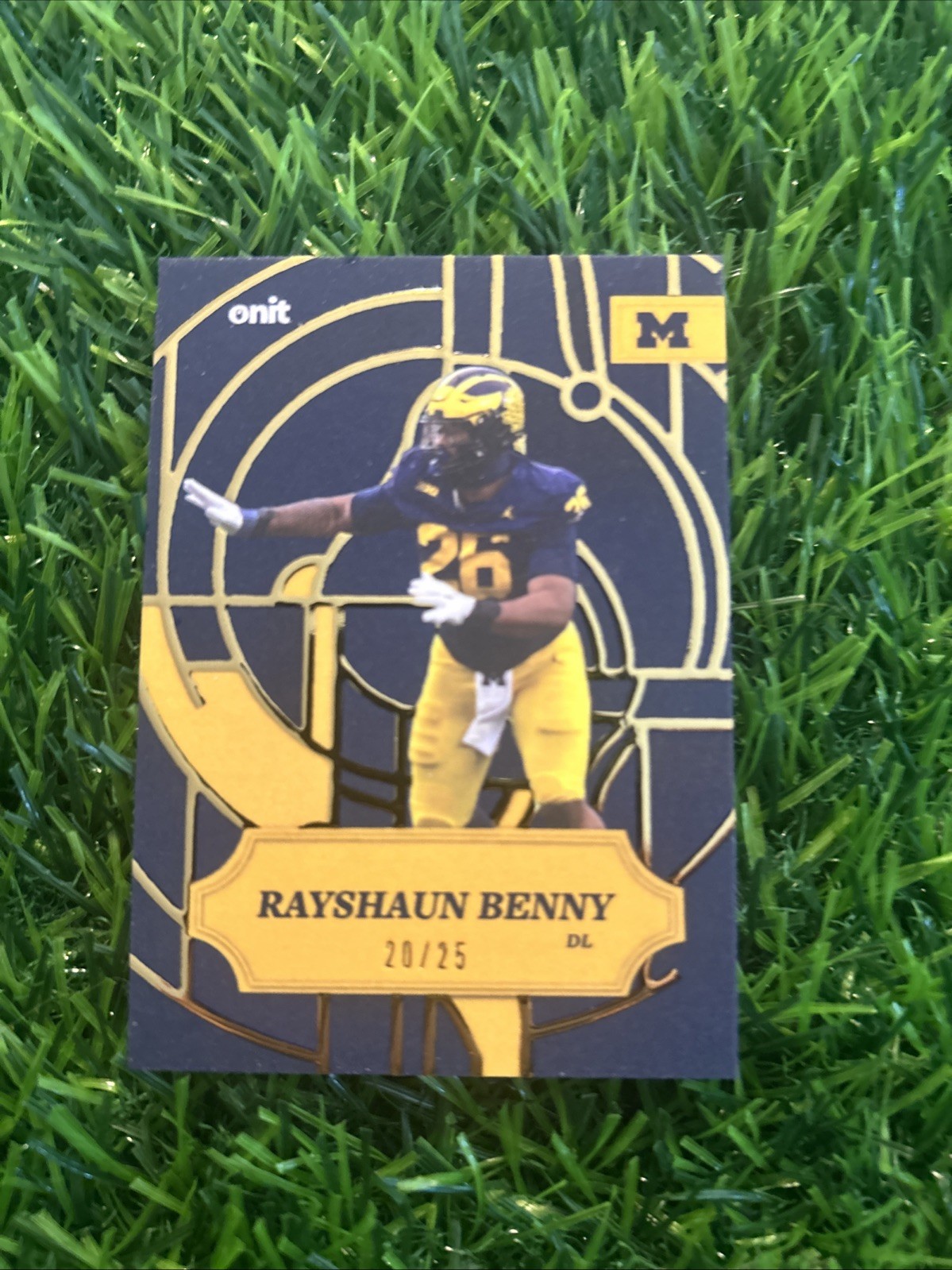 2025 Onit Athlete Rayshaun Benny Timeless Stained Glass Insert #SG-7 /25 F49
