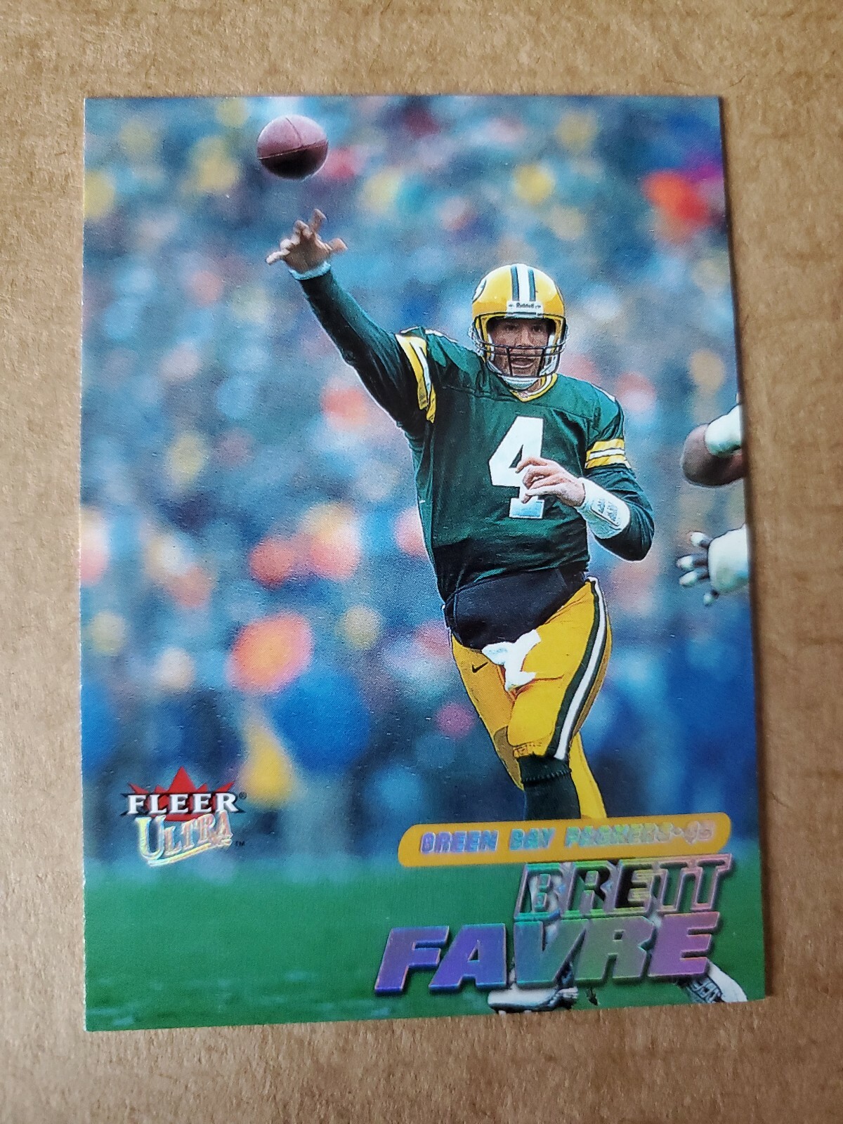 2001 Fleer Ultra Brett Favre card #127 .