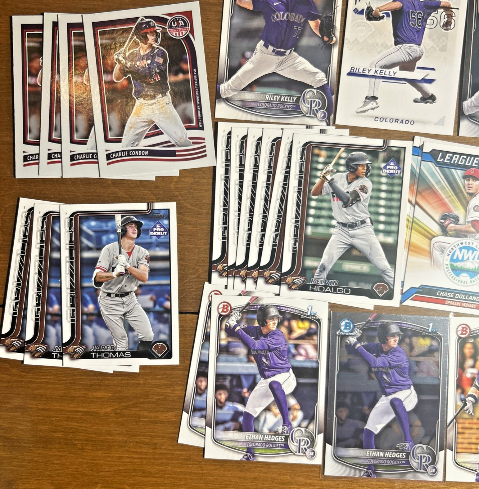 Colorado Rockies 175 Card Lot Condon Holliday Dollander Thomas Goodman Brito
