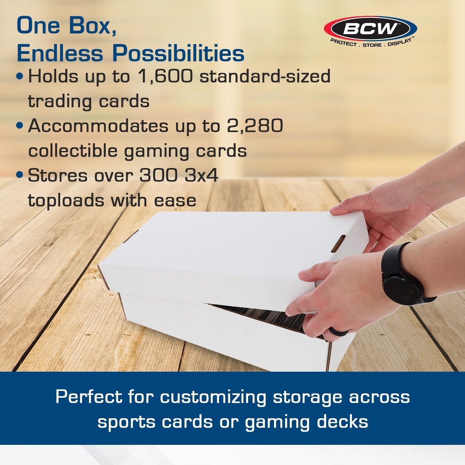 BCW 1600 Count Shoe Box Cardboard Sport Trading Gaming Card Coin NGC Storage 3×4