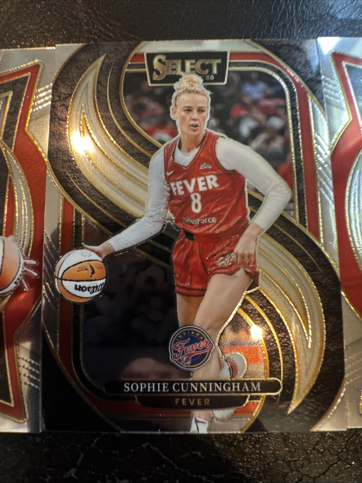 2025 Panini Select WNBA 3 Card Fever Lot Sophie Cunningham (2) + Aliyah Boston
