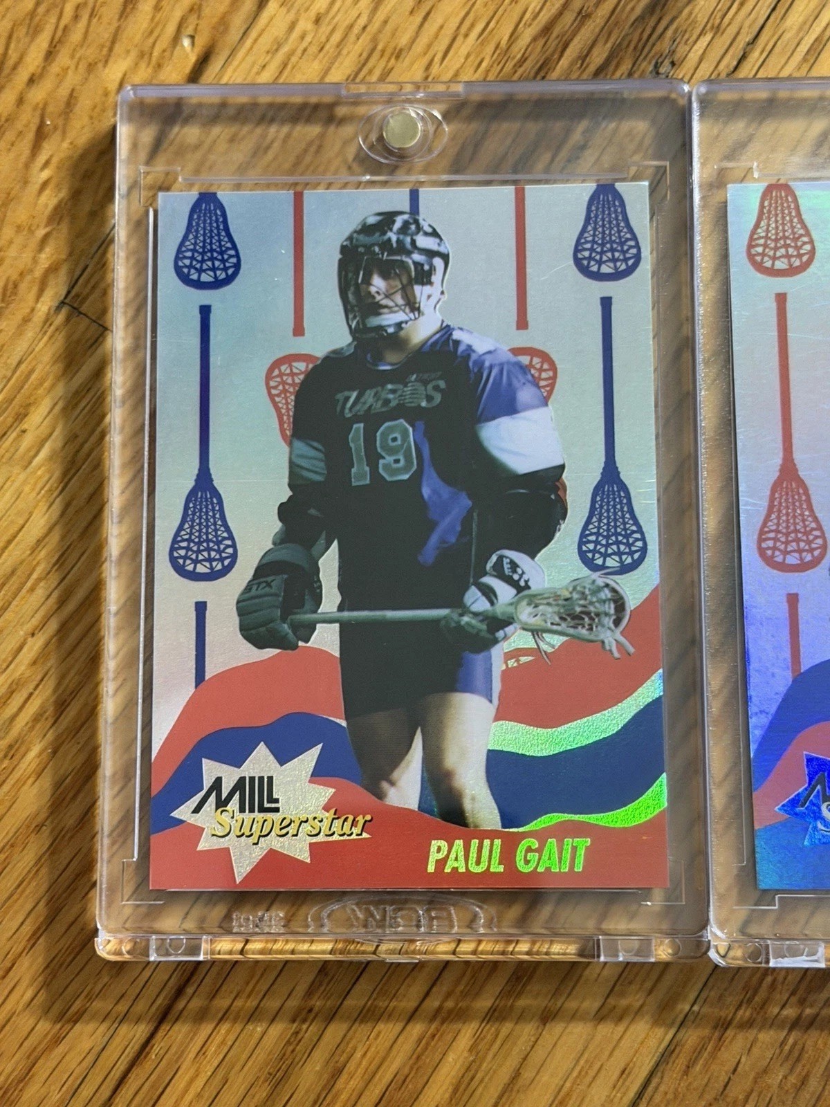 1993 STX MILL Lacrosse Gary Gait Paul Gait Rookie Card Foil Insert RC