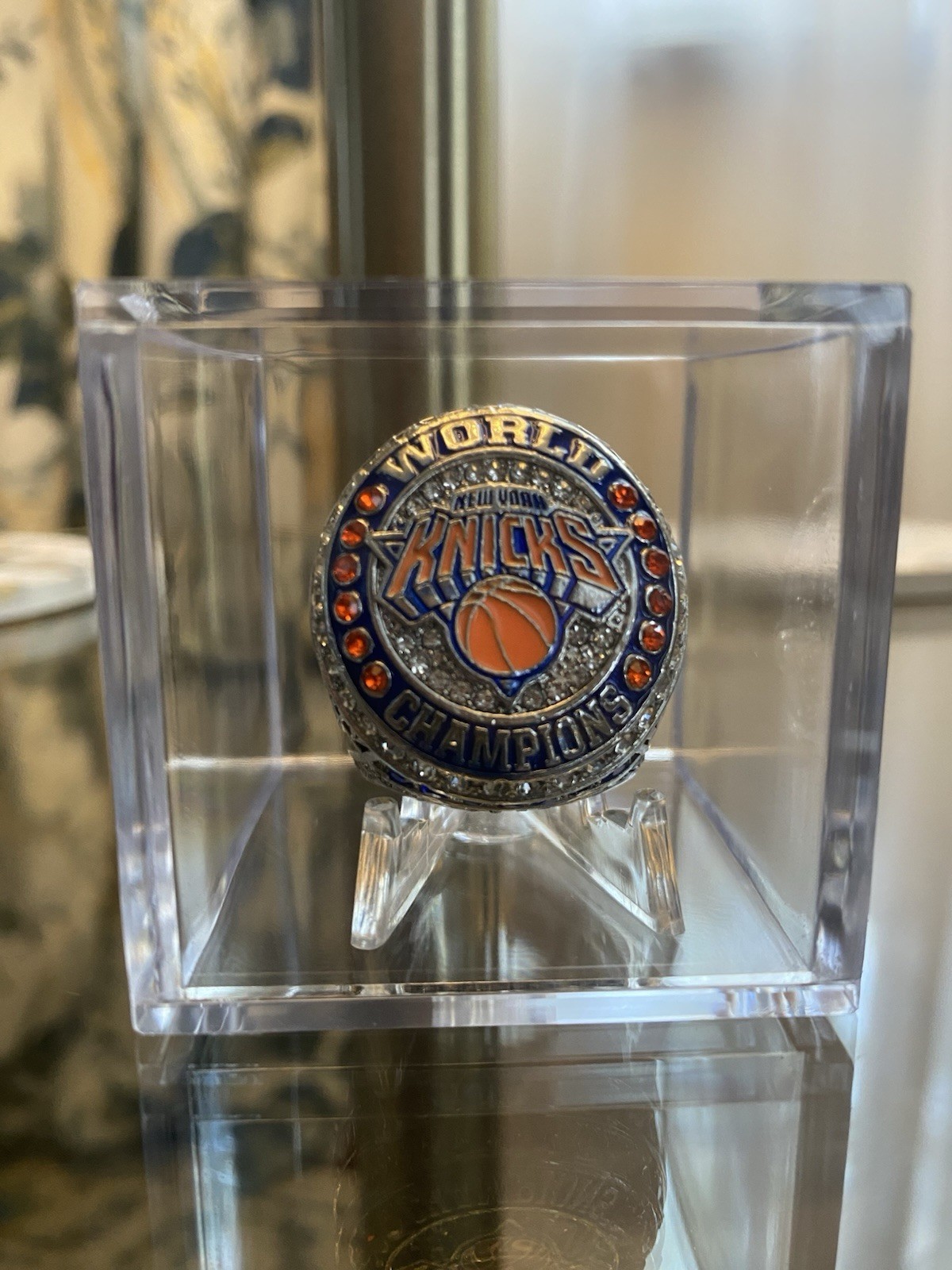 2026 New York Knicks NBA Championship Ring With Showcase Cube Jalen Brunson