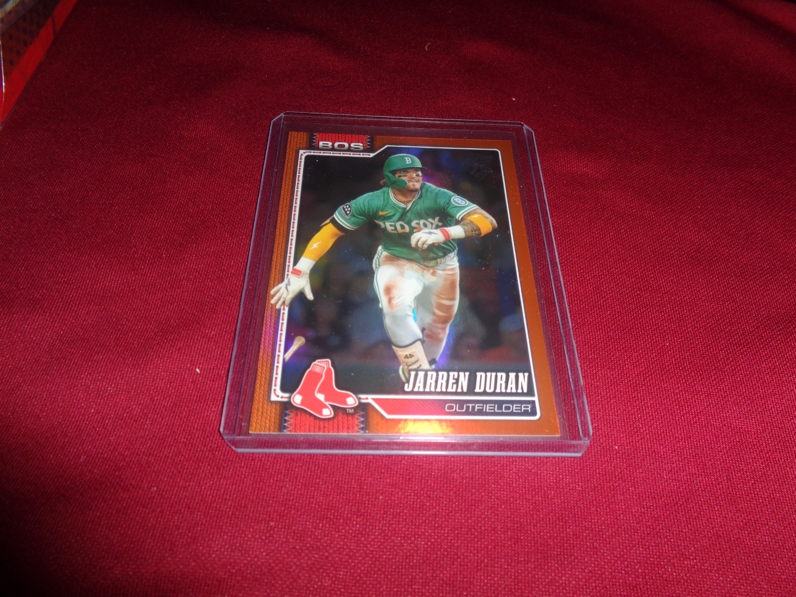Jarren Duran 2026 Topps Series 2 ORANGE FOIL SSP/25! RARE! RED SOX!