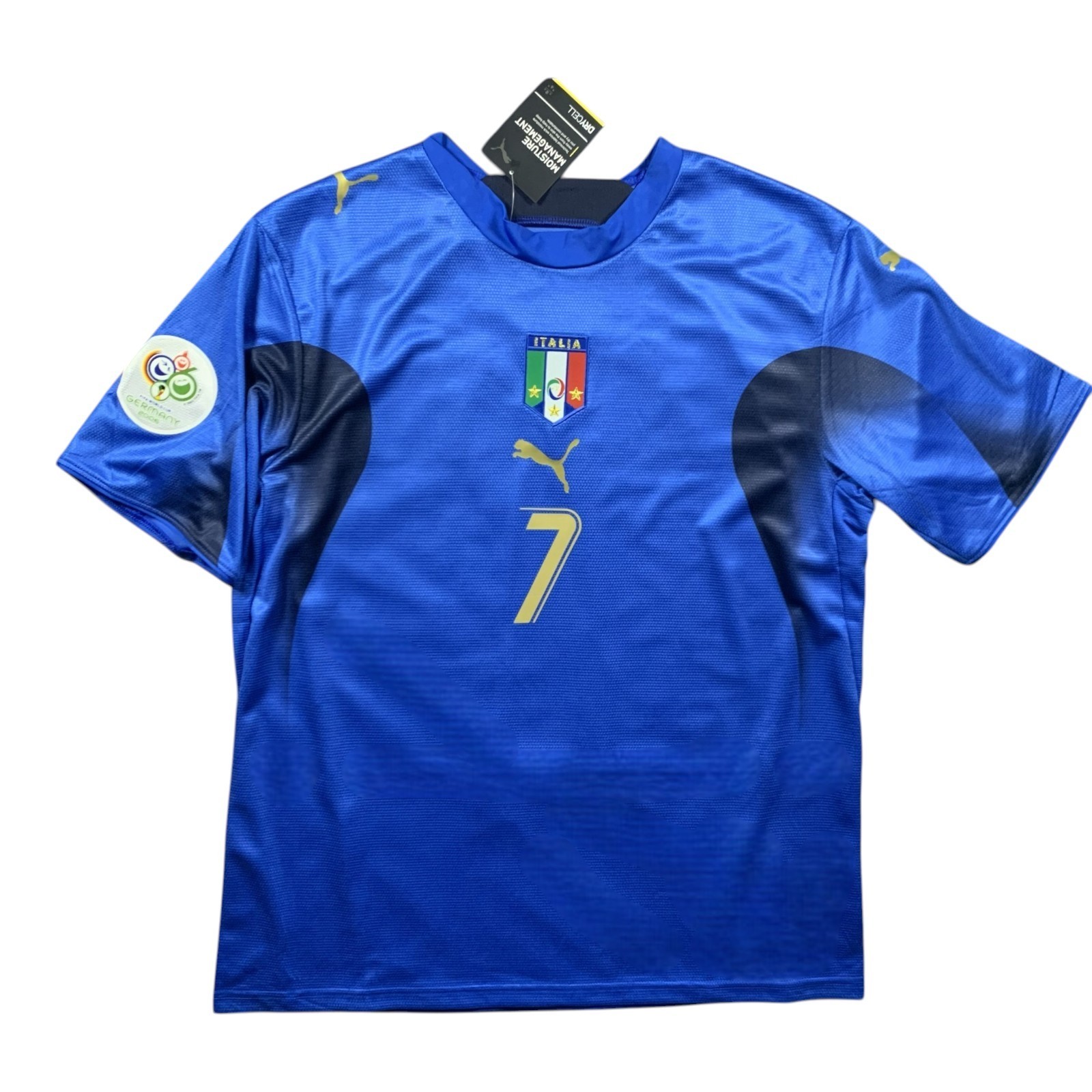 Del Piero #7 Italy 2006 World Cup Home Jersey Retro Shirt – Men’s Sizes – NWT