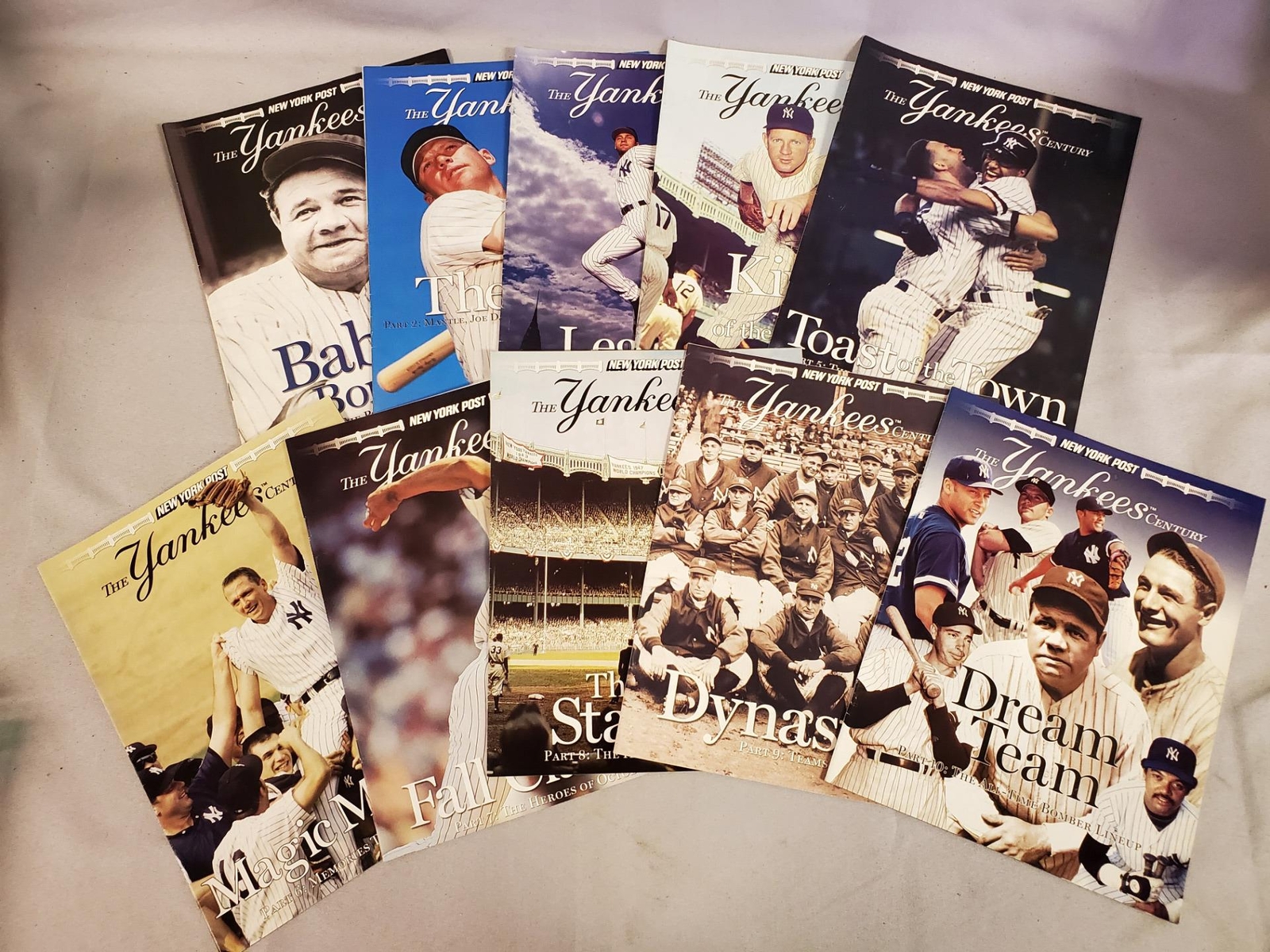 COMPLETE SET of The Yankees Century ~ 10 Part Collectible Magazine Set (A3)