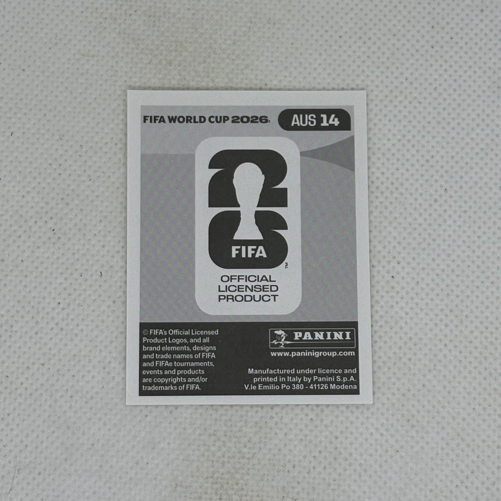 2026 Panini FIFA World Cup | Aiden O’Neill Australia AUS 14 | Sticker!