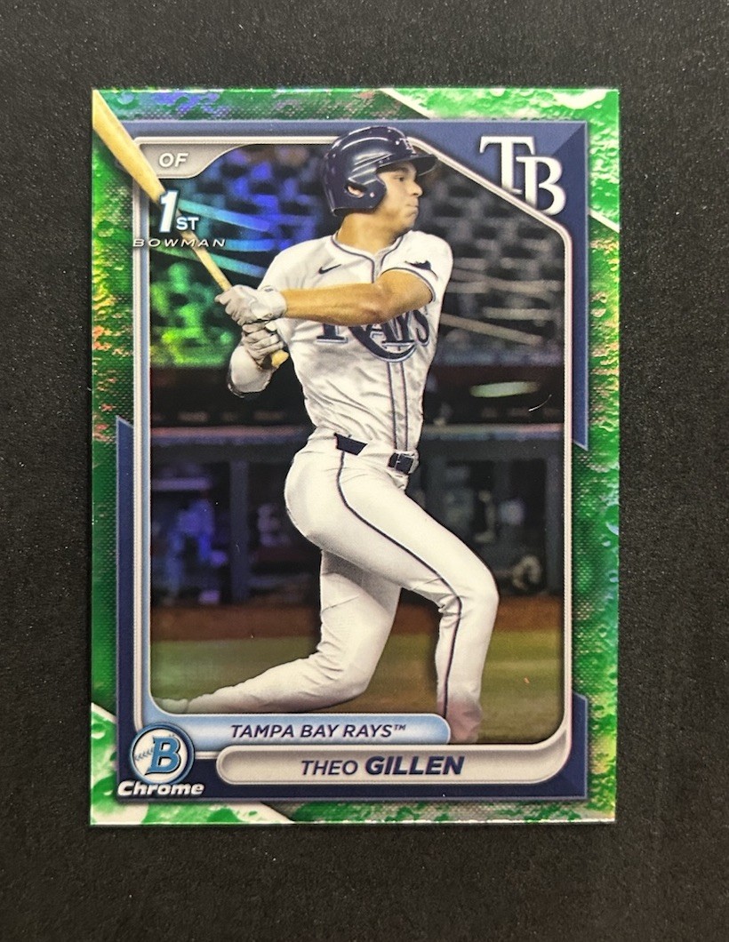 2024 Bowman Draft – Chrome Theo Gillen #BDC-73 Lunar Glow Refractor Rookie Rays