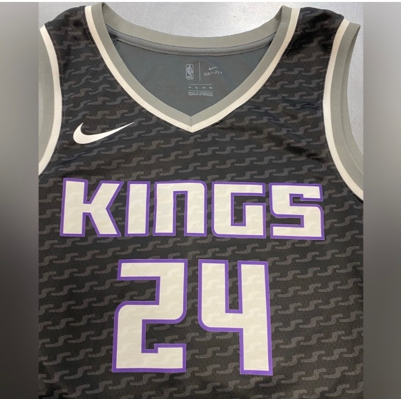 Men’s Sacramento Kings Buddy Hield Nike Black Swingman Jersey Sz XL