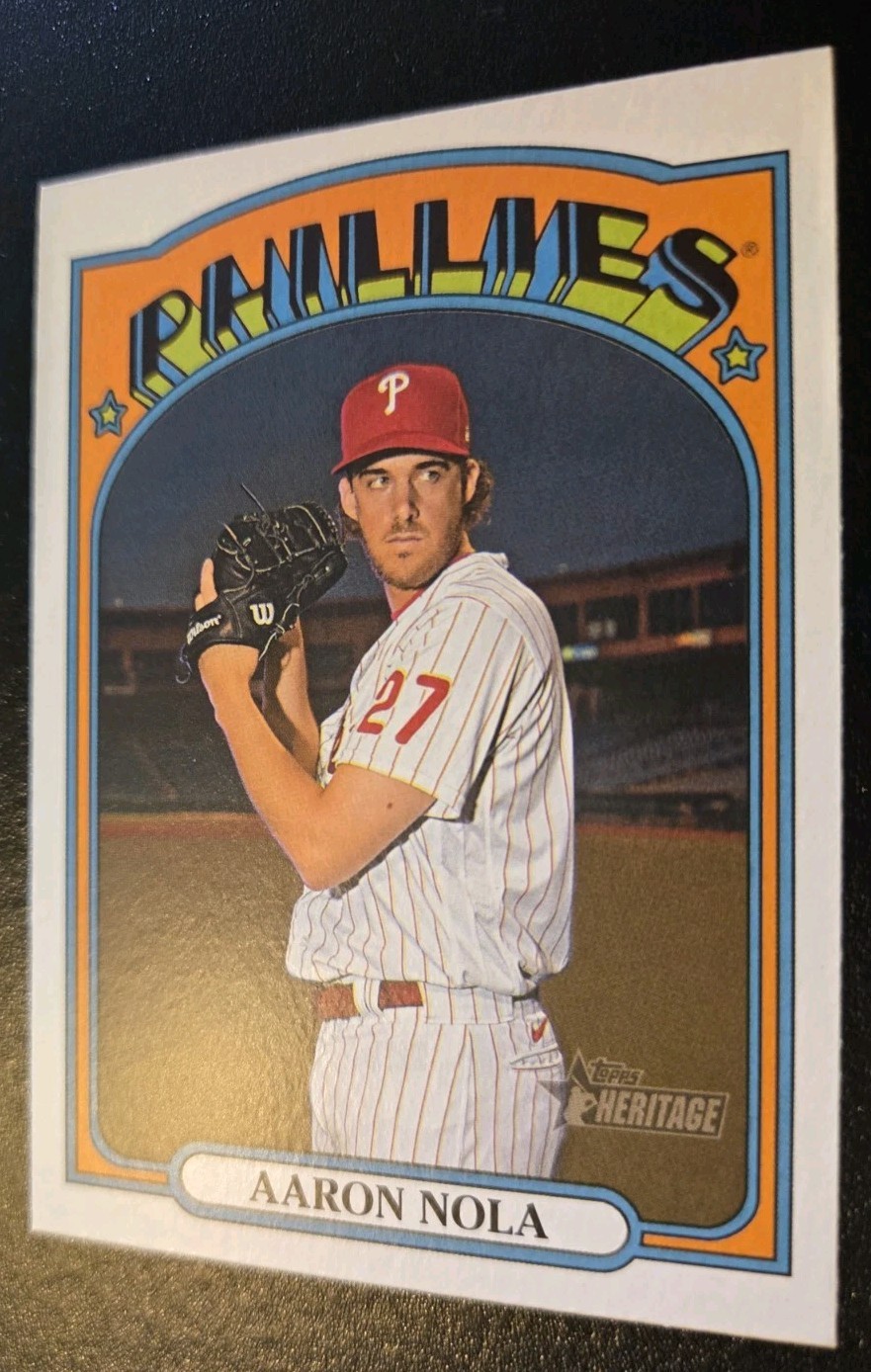 2021 Topps Heritage Baseball Aaron Nola #275 Philadelphia Phillies