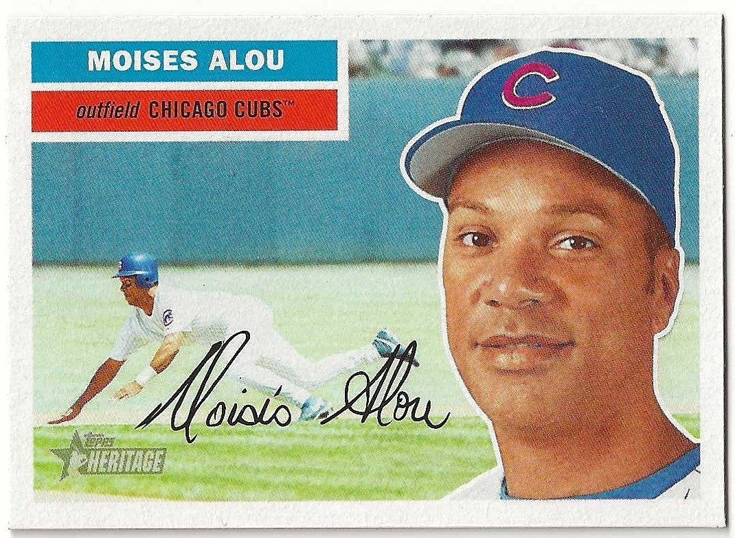 2005 Topps Heritage MOISES ALOU Card #462 SHORT PRINT SP CUBS