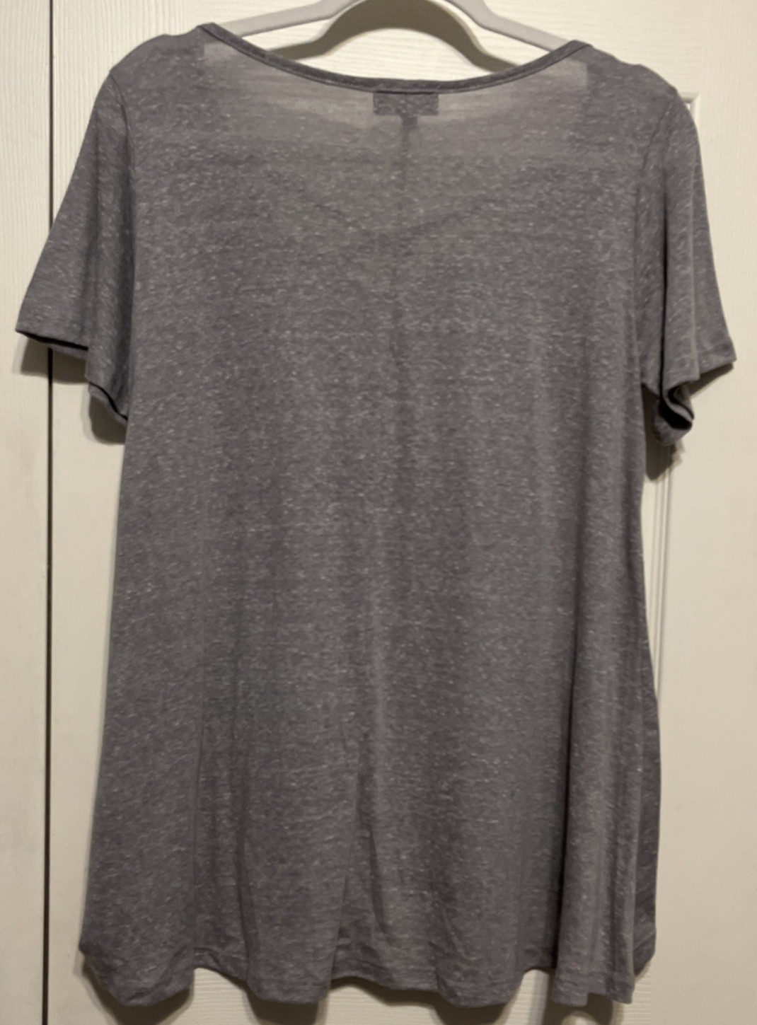 Gameday Couture Dallas Maverick Gray/Blue Slub Knit Caged Neck Top Size L NWOT