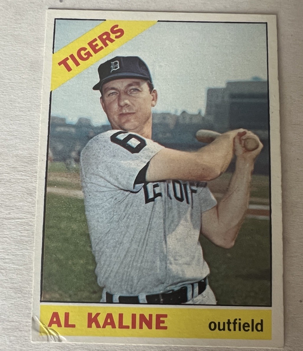 Topps 1966 Al Kaline #410 Detroit Tigers Baseball Card VG