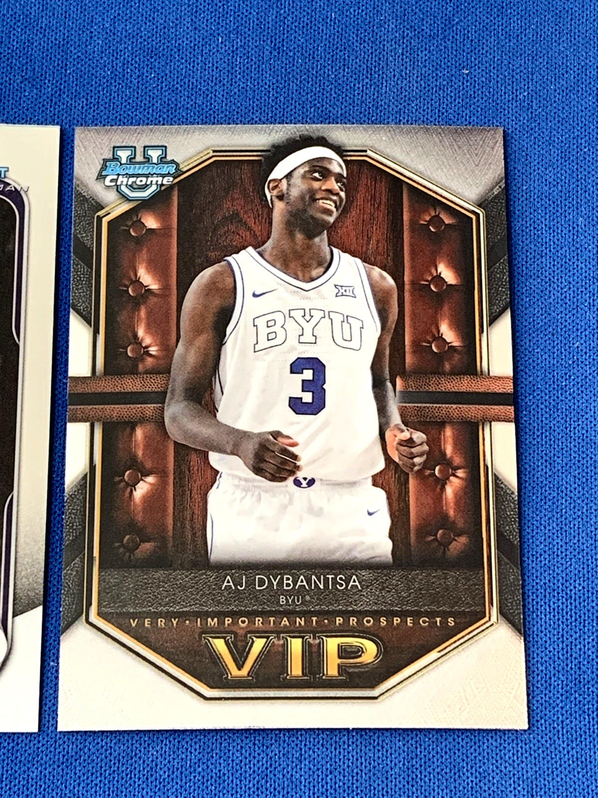 (2) AJ Dybantsa (1st), BYU Cougars, 2025 Bowman Chrome 1st & Insert VIP