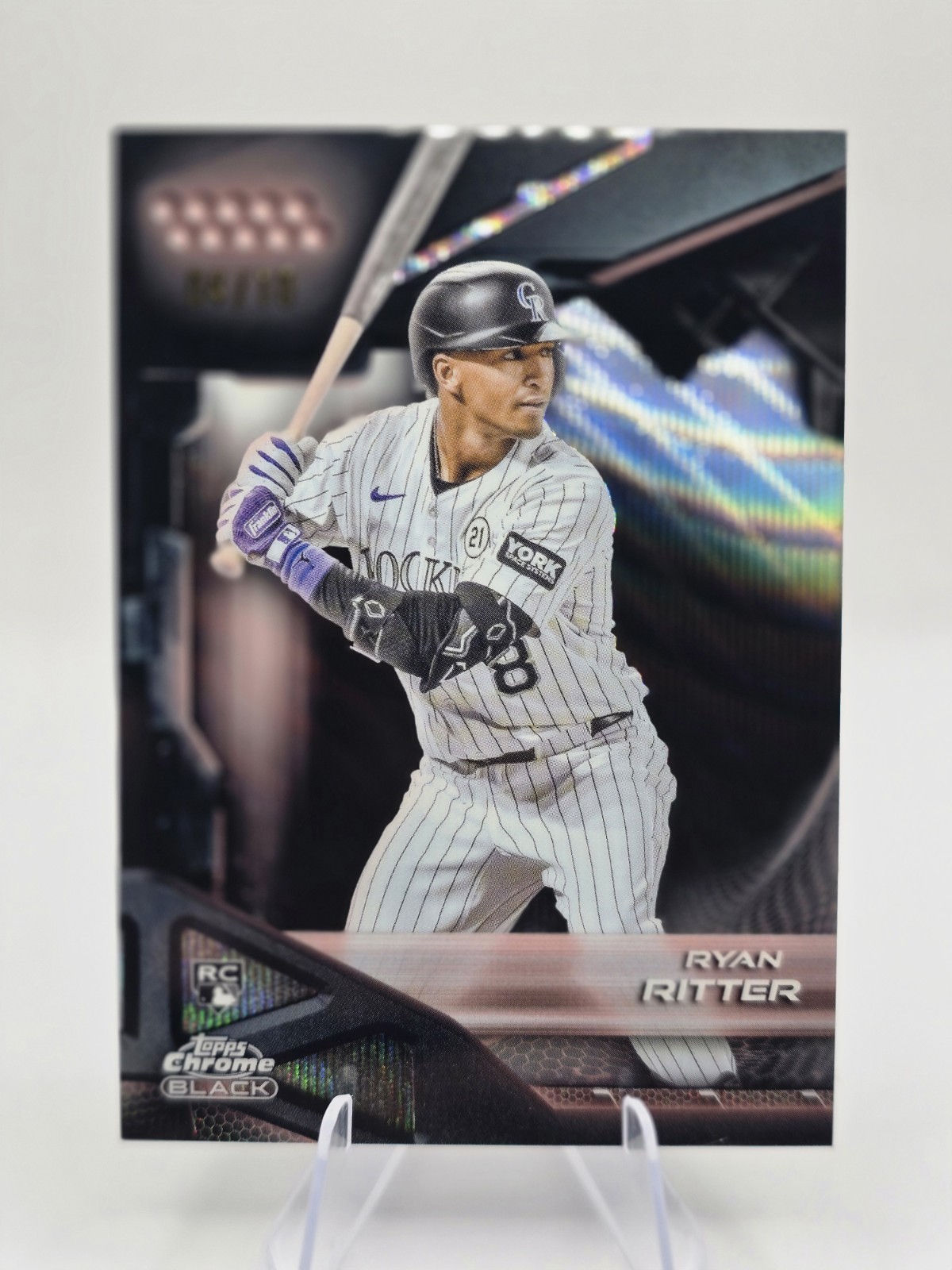 2026 Topps Chrome Black Ryan Ritter Refractor 04/10 (RC) Rockies
