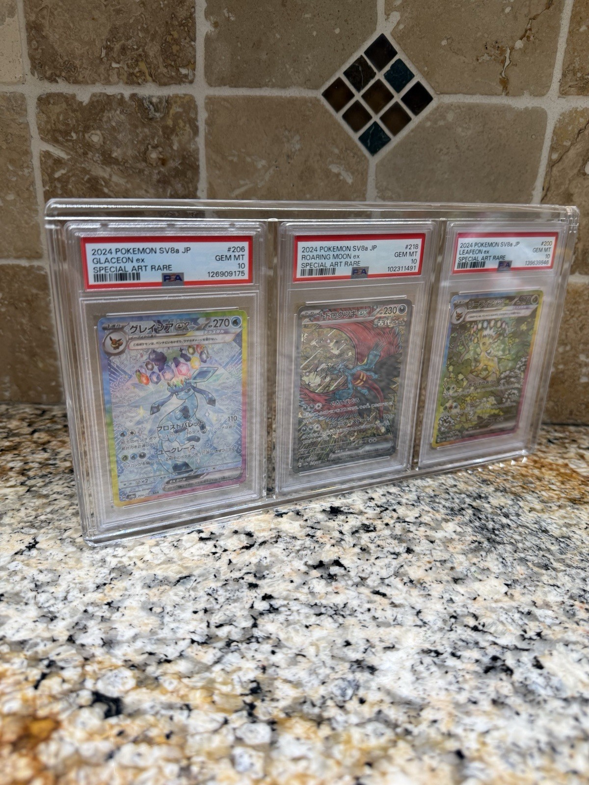 Triple PSA Slab Acrylic Display Case Magnetic Lid – PRESALE!