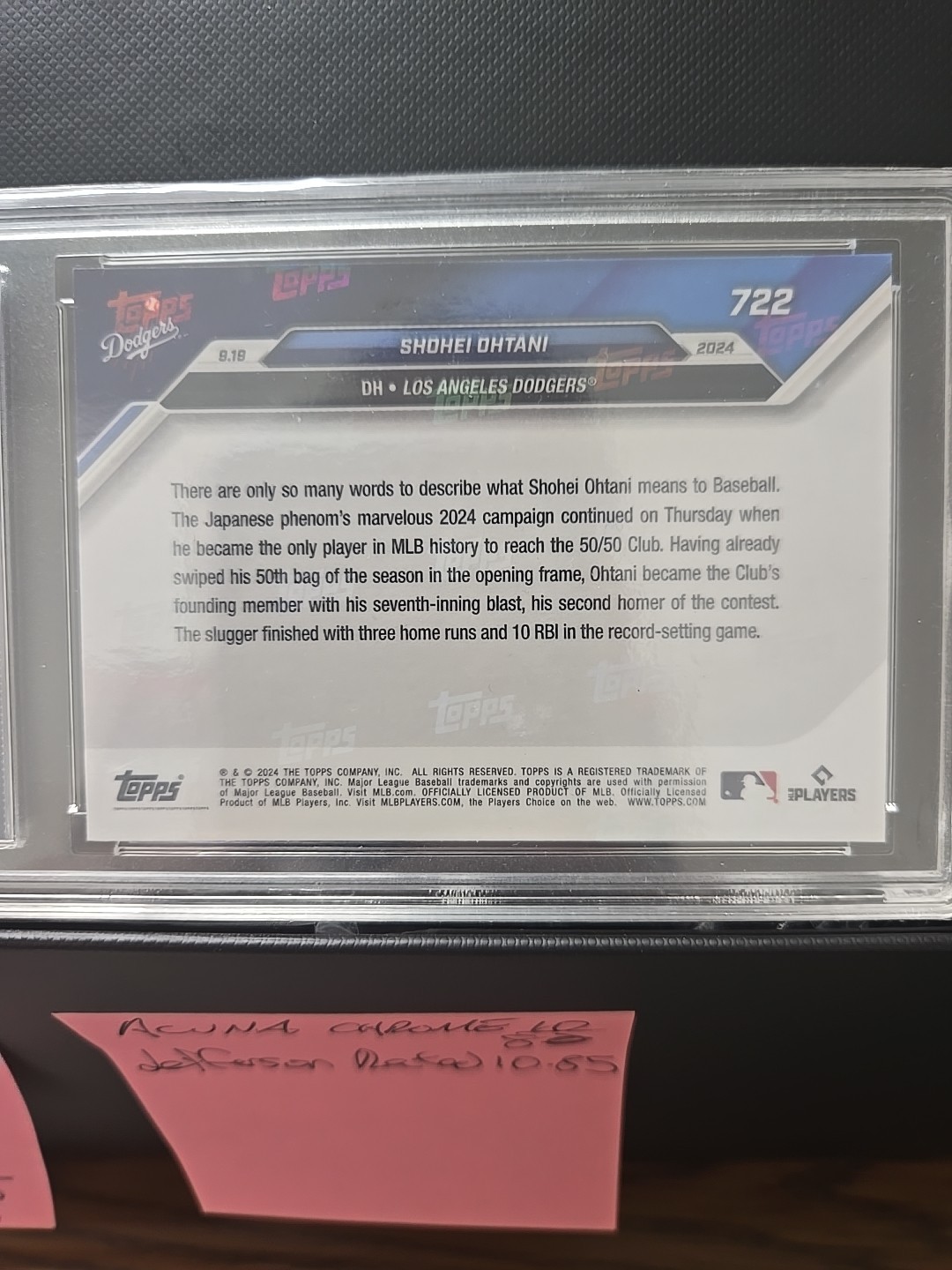 2024 Topps Now – Shohei Ohtani #722 /653737 *50/50*