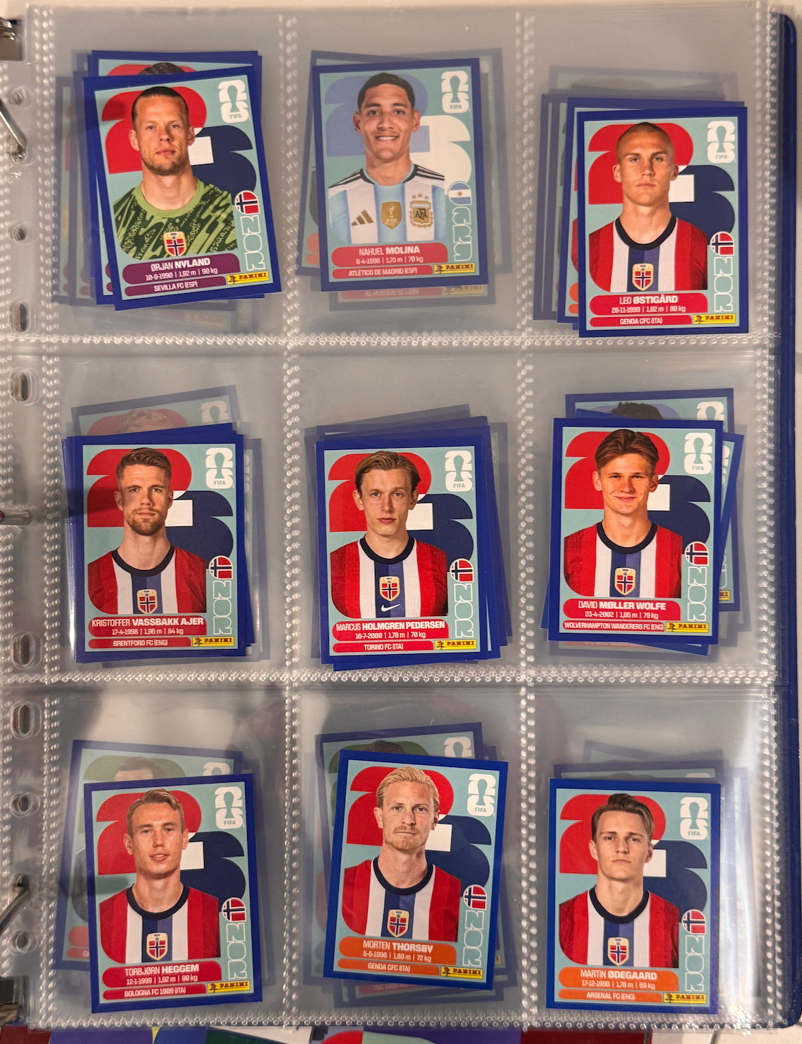 2026 Panini FIFA World Cup Sticker Blue Parallel Complete Lot FWC Group A B C