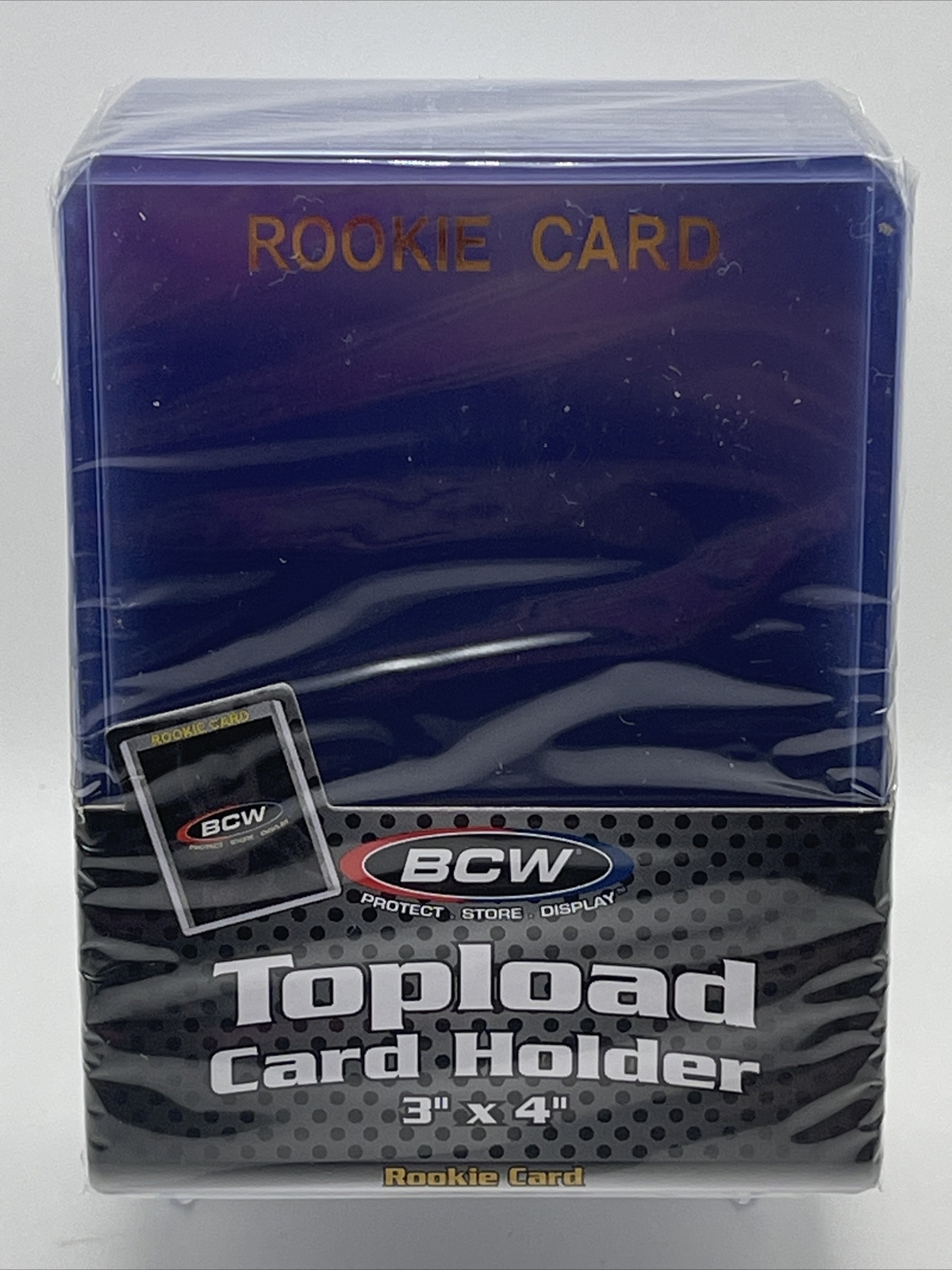 BCW 3X4 GOLD ROOKIE Toploaders 35pt 1 Pack of 25 for Standard Sized Cards