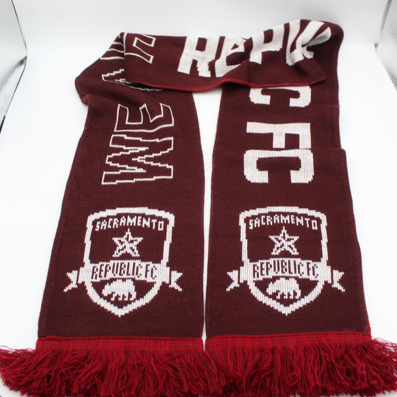 Soccer Sacramento Republic FC We Are Indomitable Member Scarf Ruffneck 2020 Red