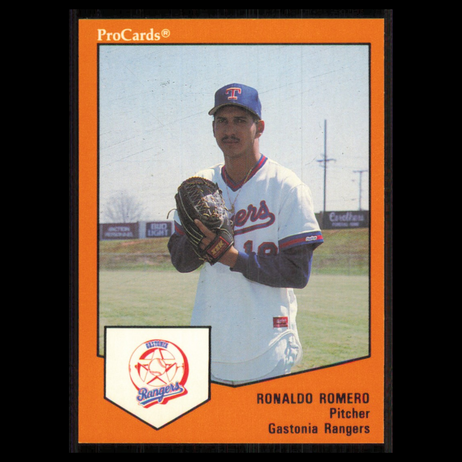 Ronaldo Romero #1016 1989 ProCards Minor League Team Sets Gastonia Rangers Card