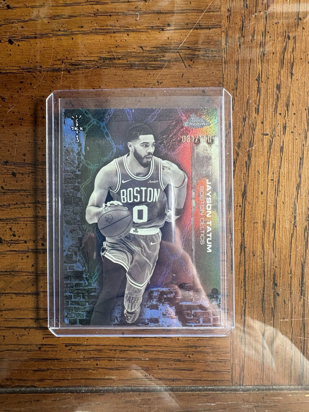 2025-2025 Topps Chrome Cactus Jack Jayson Tatum Blue Refractor /150