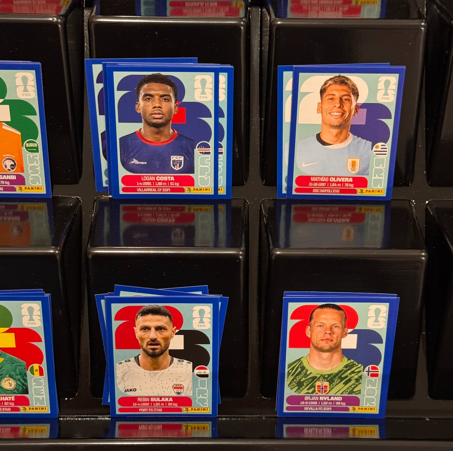 2026 Panini FIFA World Cup Sticker Blue Parallel Complete Lot Group G H I