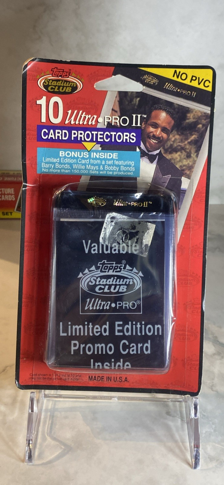 NEW VINTAGE TOPPS STADIUM ULTRA PRO CARD PROTECTORS W/ LE 1993 PROMO CARD