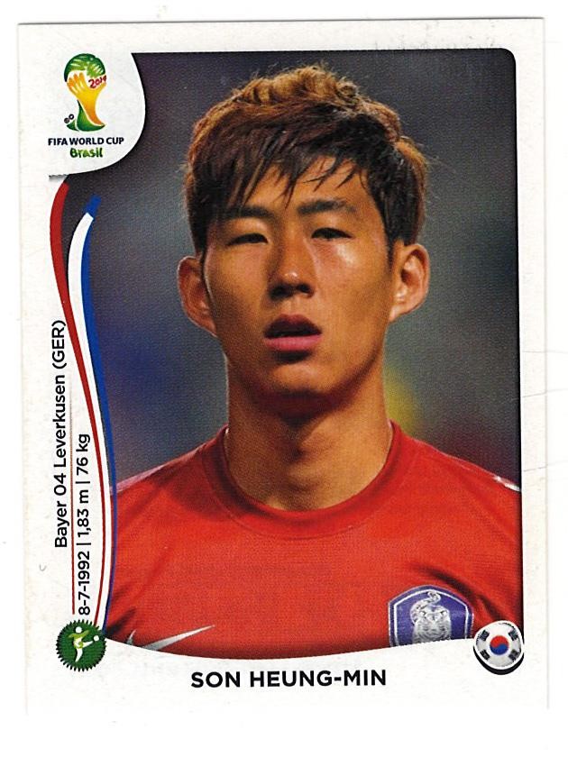 Son Heung-Min Korea 2014 Panini FIFA World Cup Brazil Sticker #635