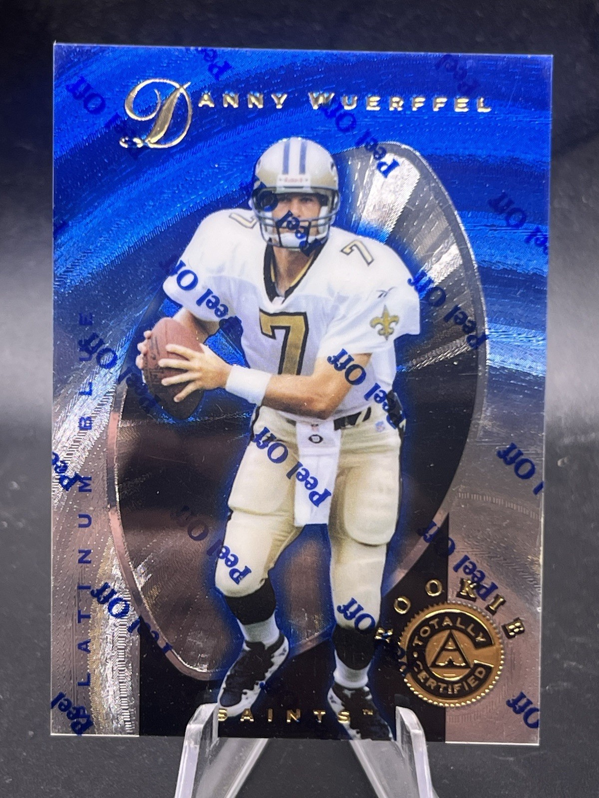 1997 Pinnacle Totally Certified #150 Danny Wuerffel Blue #/2499