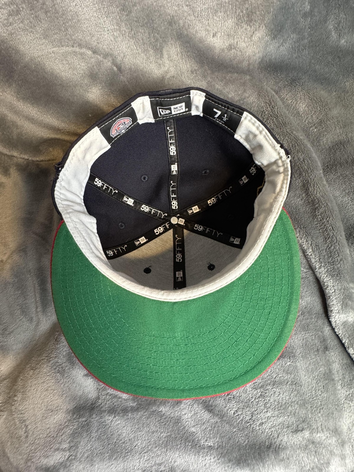 Reno Aces Pacific Coast Baseball Hat Cap Fitted 7 1/2 Blue 4th Of July New Era