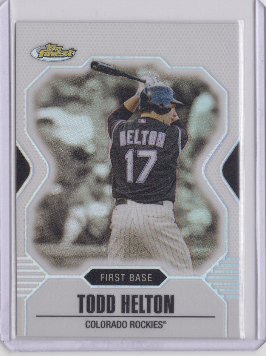 2007 Topps Finest Refractor Todd Helton HOF Colorado Rockies #95