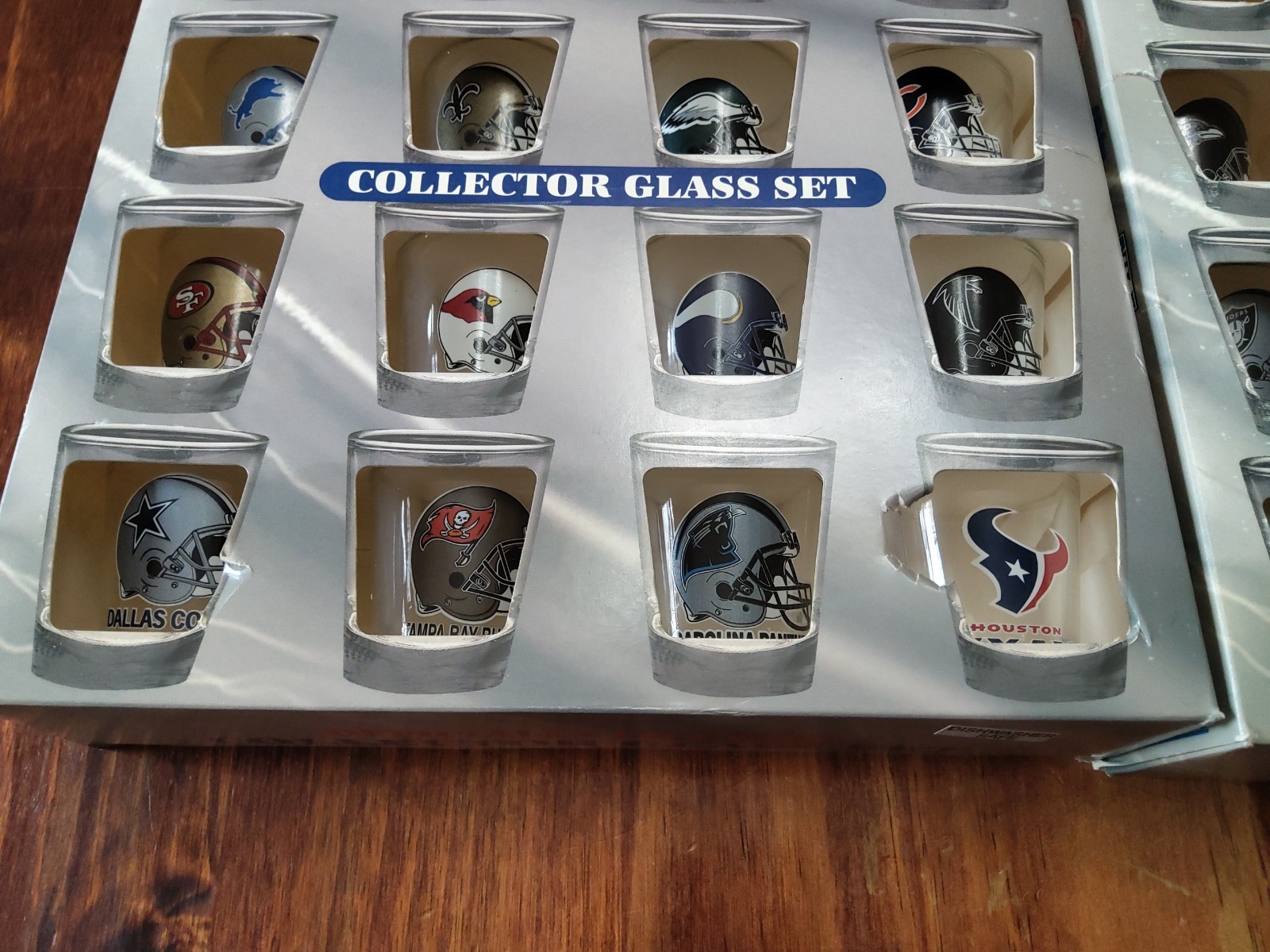 Hunter NFL Shot Glasses, Collector Set Team NFL AFC/NFC Football, 32 Teams