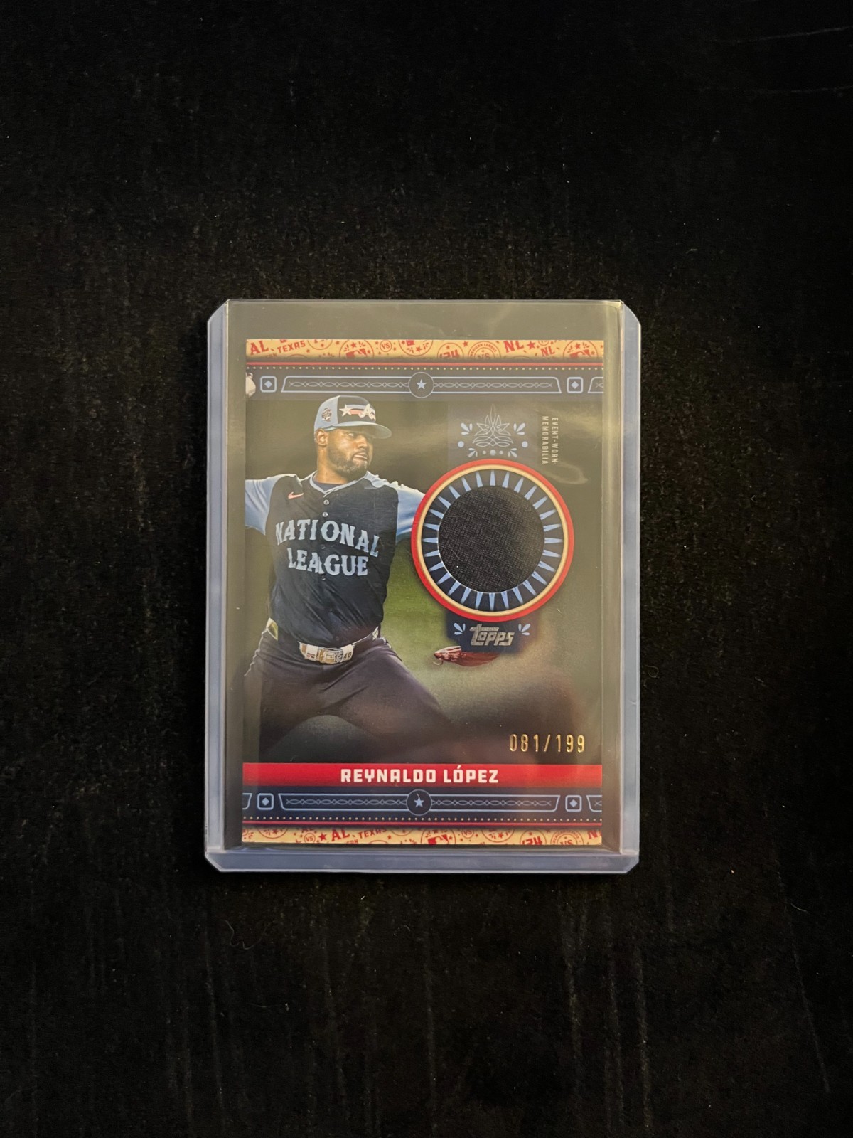 2024 Topps Update Series All-Star Stitches Black 081/199 Reynaldo López #ASR-RL