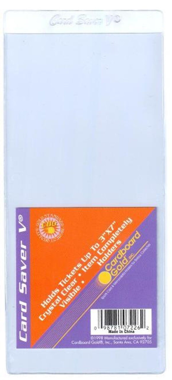 (3 – 200) Cardboard Gold Card Saver 5 V Semi-rigid Holder CS5 FREE SHIPPING