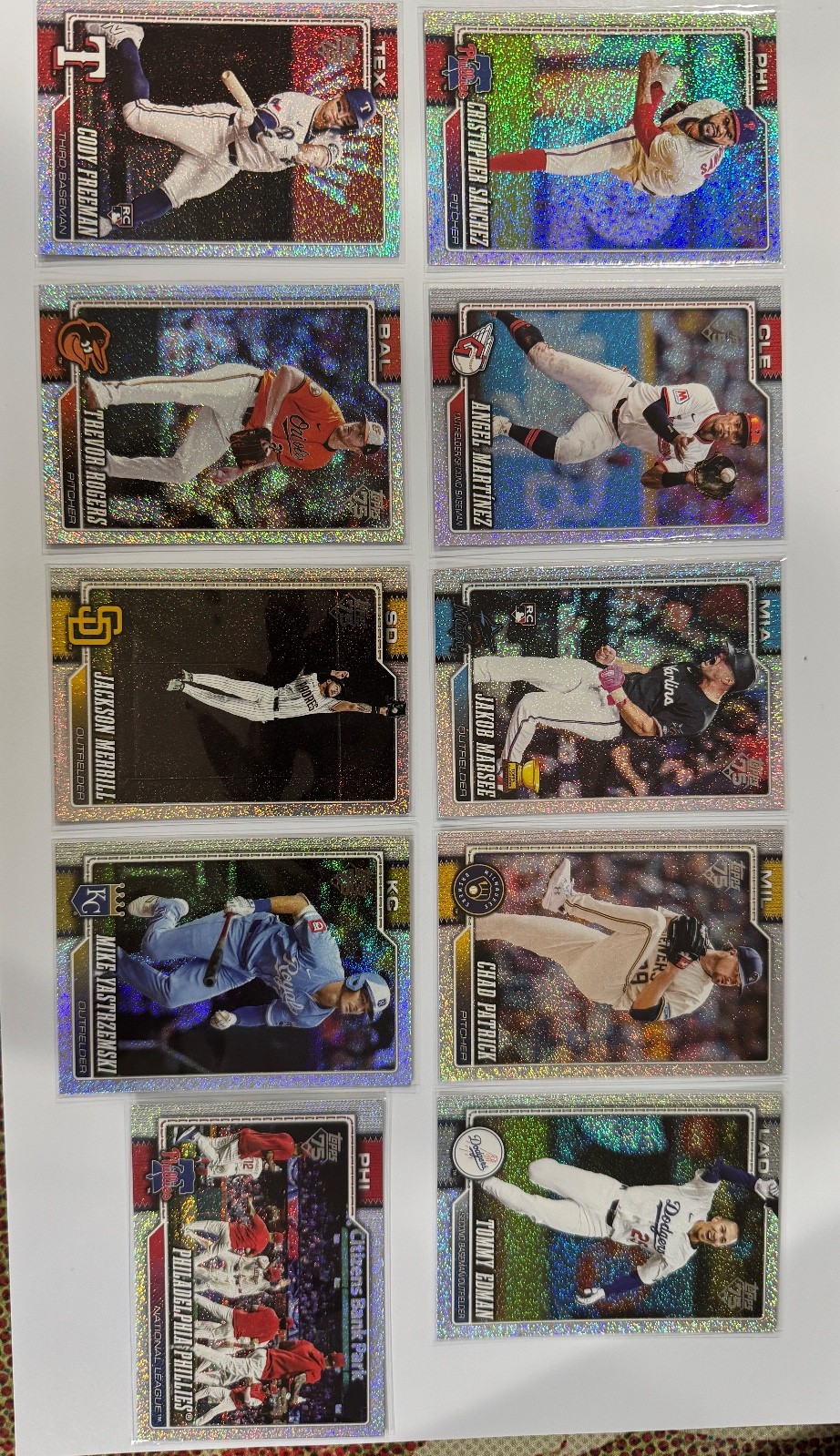 2026 Topps Series 1 • SANDGLITTER Foil cards – Multiple options to pick !!!