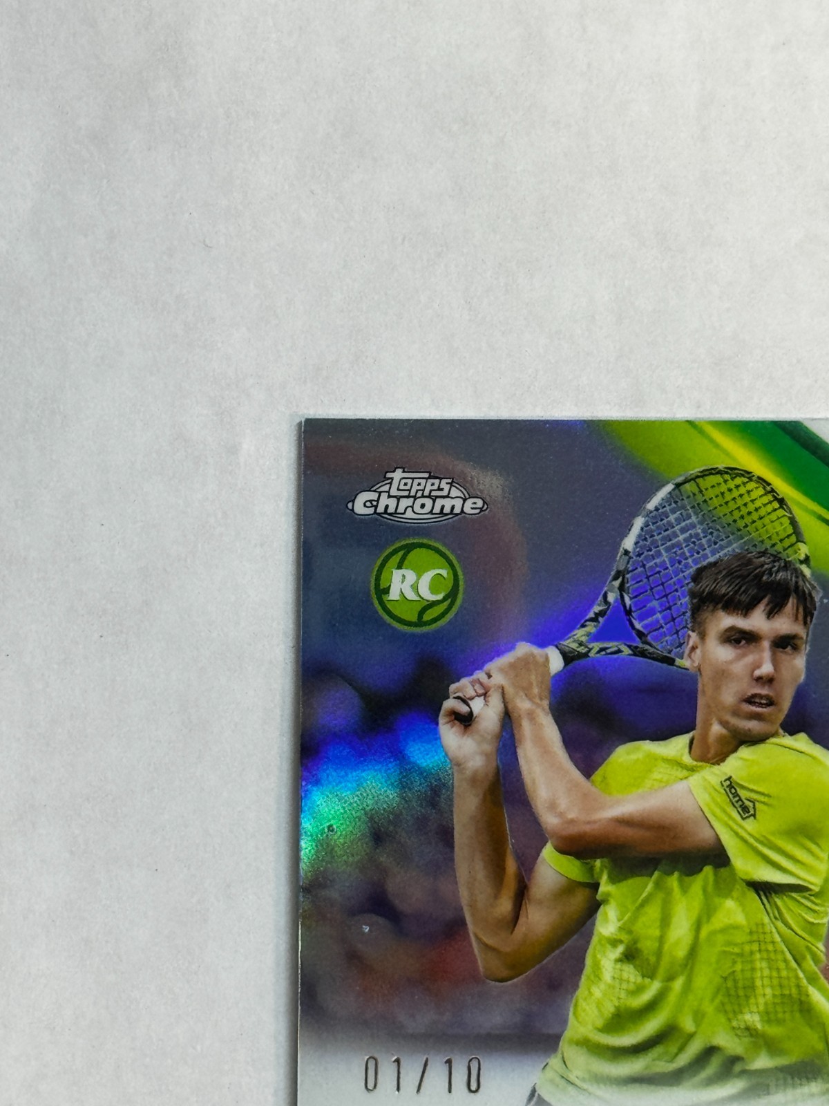 Fabian Marozsan Black Refractor Auto 1/10 2025 Topps Chrome Tennis Rookie Card