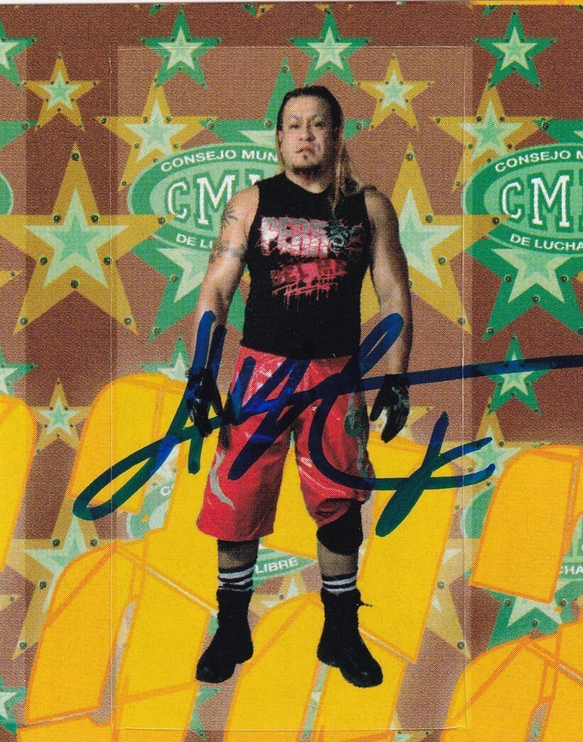 Mr. Aguila Signed 2007 Imagics CMLL Album Stickers Card #L03 Lucha Libre AAA TNA